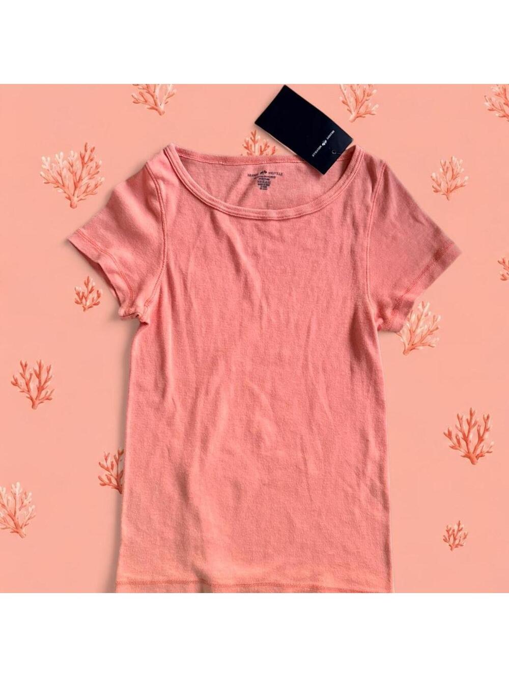 Brandy Melville coral Hailie top